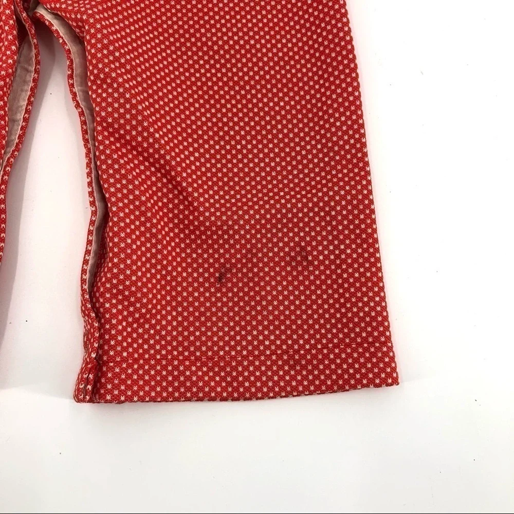 Vintage 1970’s Carter’s Overalls Ruffle Bib Jumper Polka Dot Lace Red 18 Months